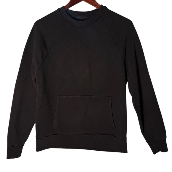 Everlane The Track Crewneck Black Sweatshirt in M - Picture 3 of 14